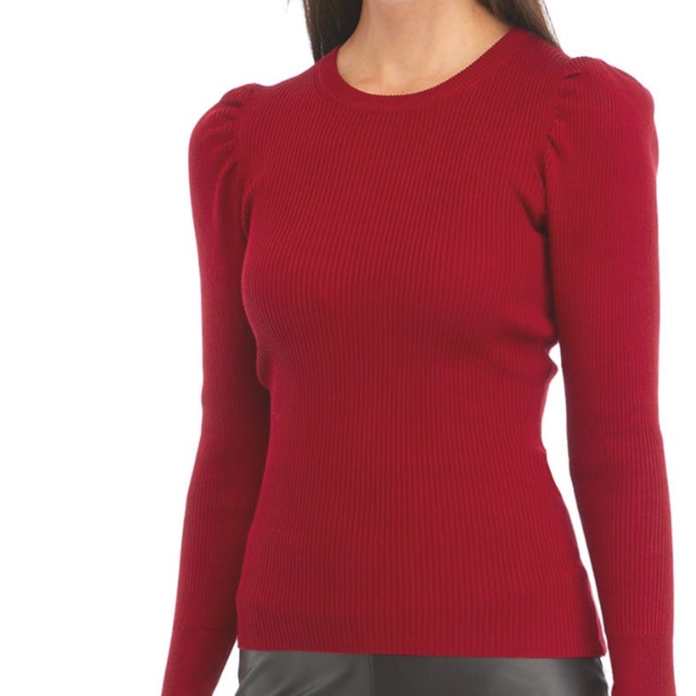 CATHERINE MALANDRINO *NWT* XS Sweater Rich Rhubarb